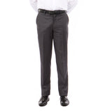 Demantie Dk Grey Performance Stretch Wool Dress Pants For Men