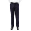 Demantie Navy Performance Stretch Wool Dress Pants For Men