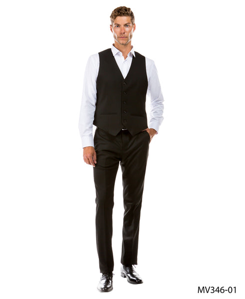 Zegarie Suit Separates Black Solid Men's Vests – Franky Fashion