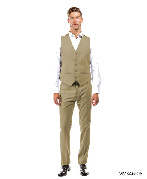 Zegarie Suit Separates Tan Solid Men's Vests – Franky Fashion