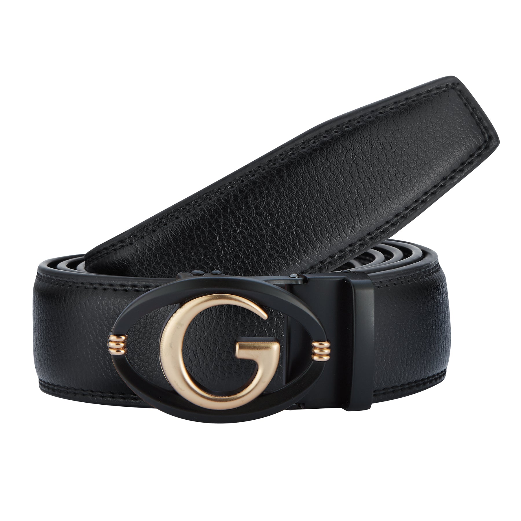 Black & Gold 'G' Fashion Belt Buckle