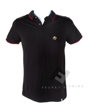 Men's European Slim Fit Short Sleeves Polo Shirt | Black | SLF02