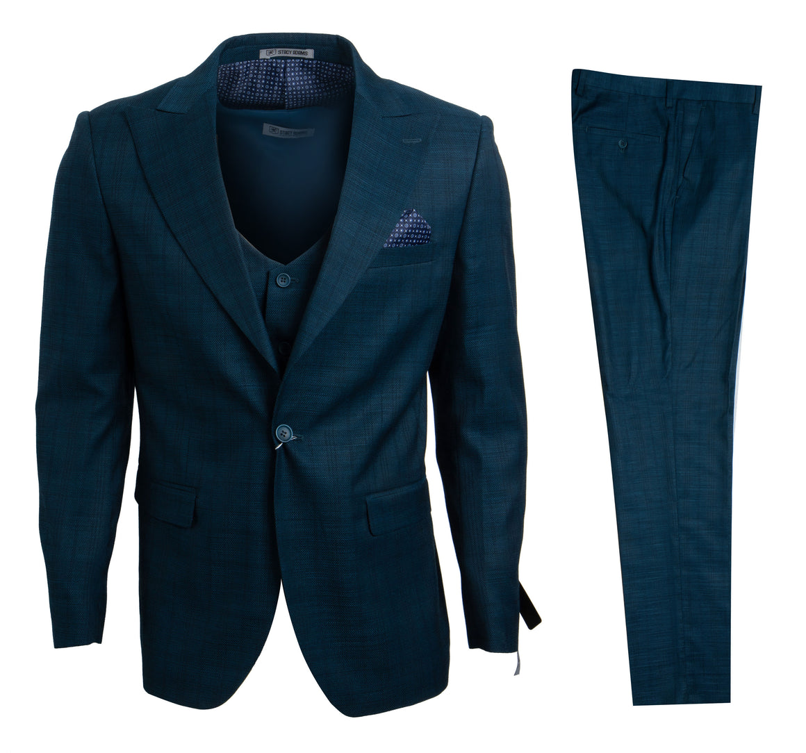 Blue / Green Stacy Adams Men's Suit