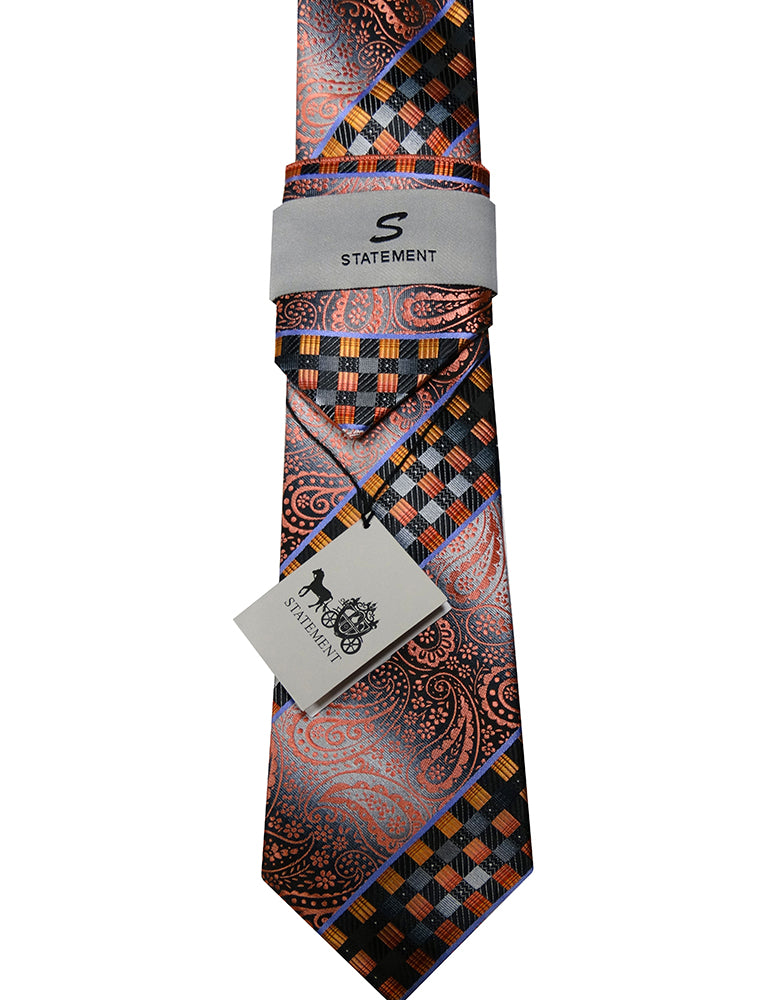 Men's Classic Tie And Handkerchief | T225-2
