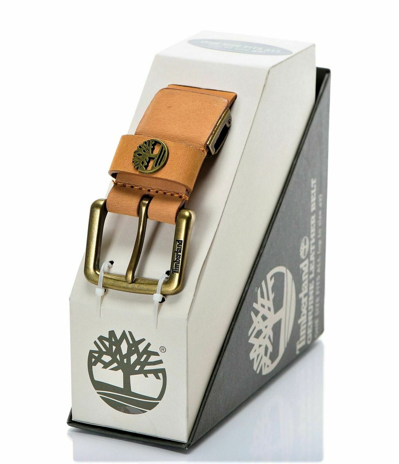 Men’s Black & Wheat Solid Leather Belt – Regular Fit | Timberland B-75392