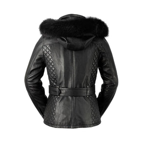 Elle - Women's Leather Jacket - FrankyFashion.com