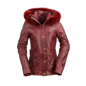 Elle - Women's Leather Jacket - FrankyFashion.com