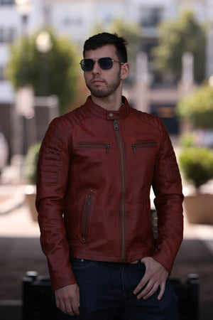 Zack - Men's Leather Jacket - FrankyFashion.com