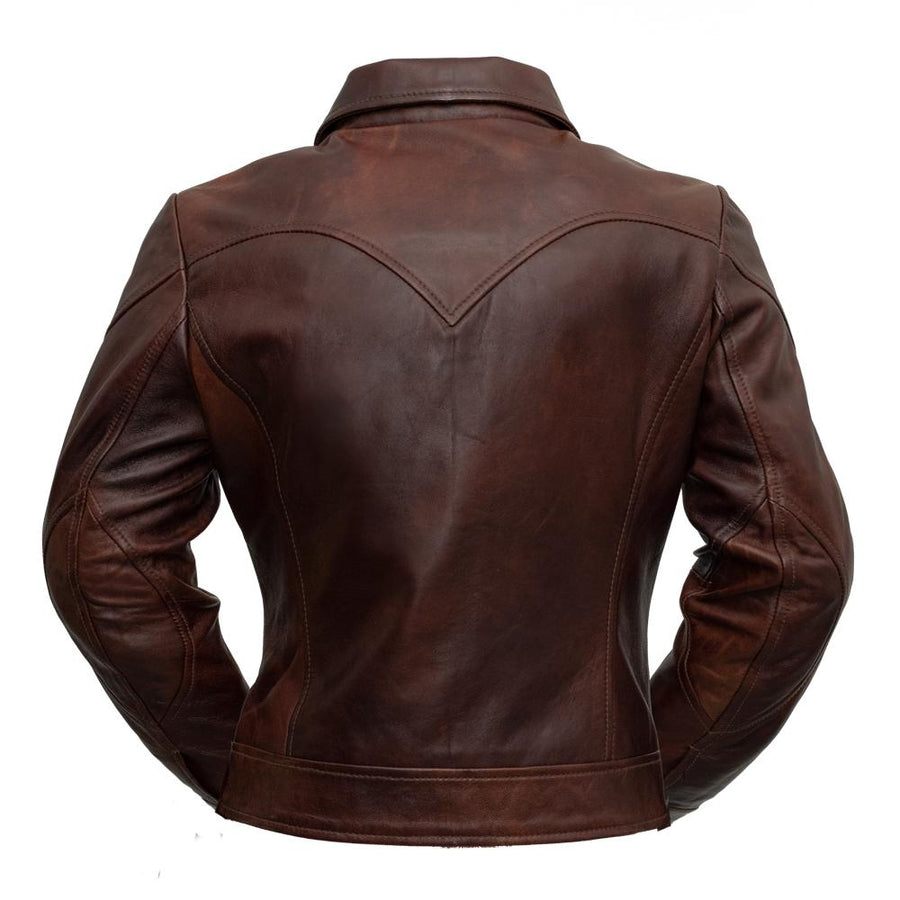 Charlotte - Women's Leather Jacket - FrankyFashion.com