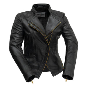 ZOEY - Ladies Leather Blazer - FrankyFashion.com