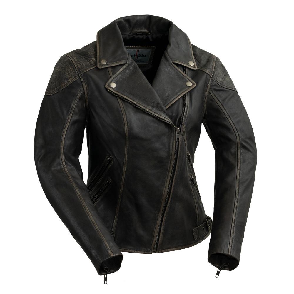 Stephanie - Women's Leather Jacket - FrankyFashion.com